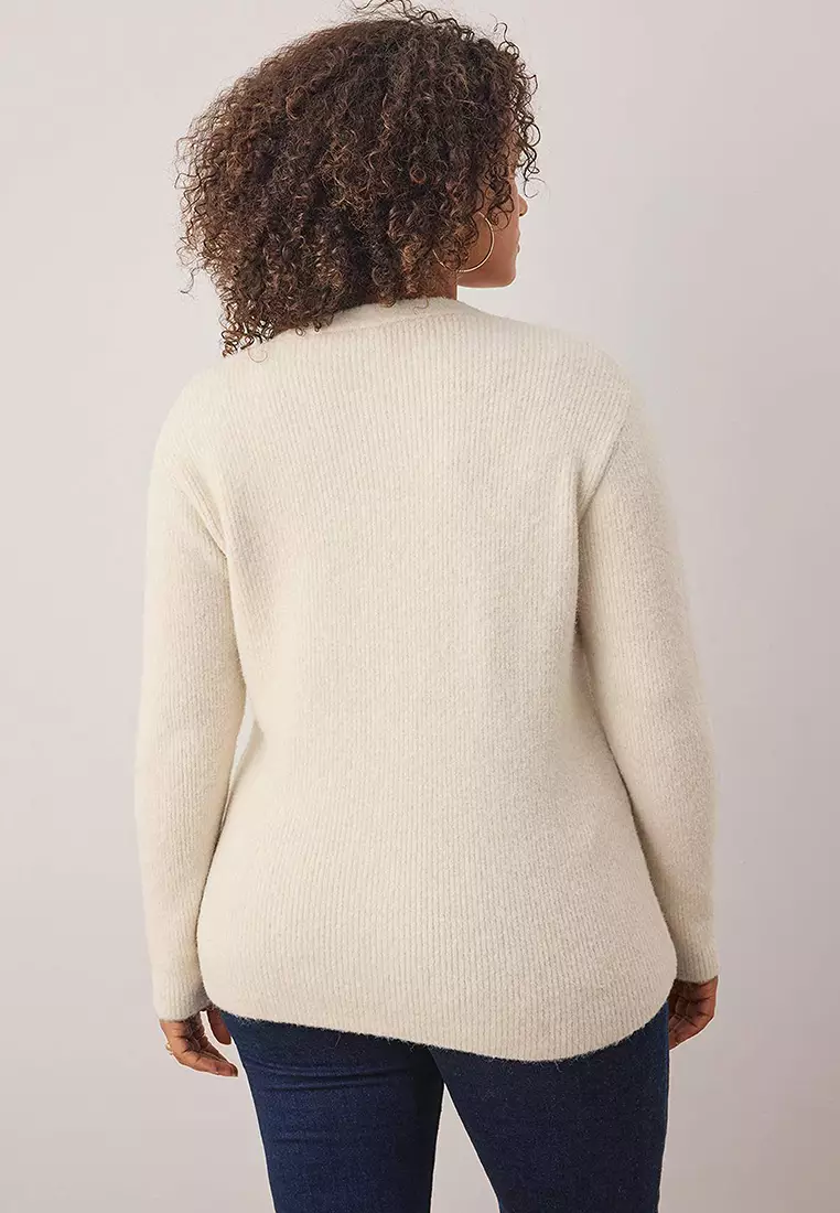 Plus Size V-Neck Cardigan