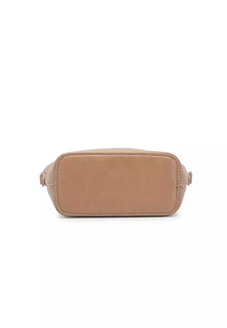 Women's Top Handle Bag / Sling Bag / Crossbody Bag / Shoulder Bag (Tas Tangan Wanita / Tas Selempang Wanita / Tas Bahu Wanita) - Cokelat