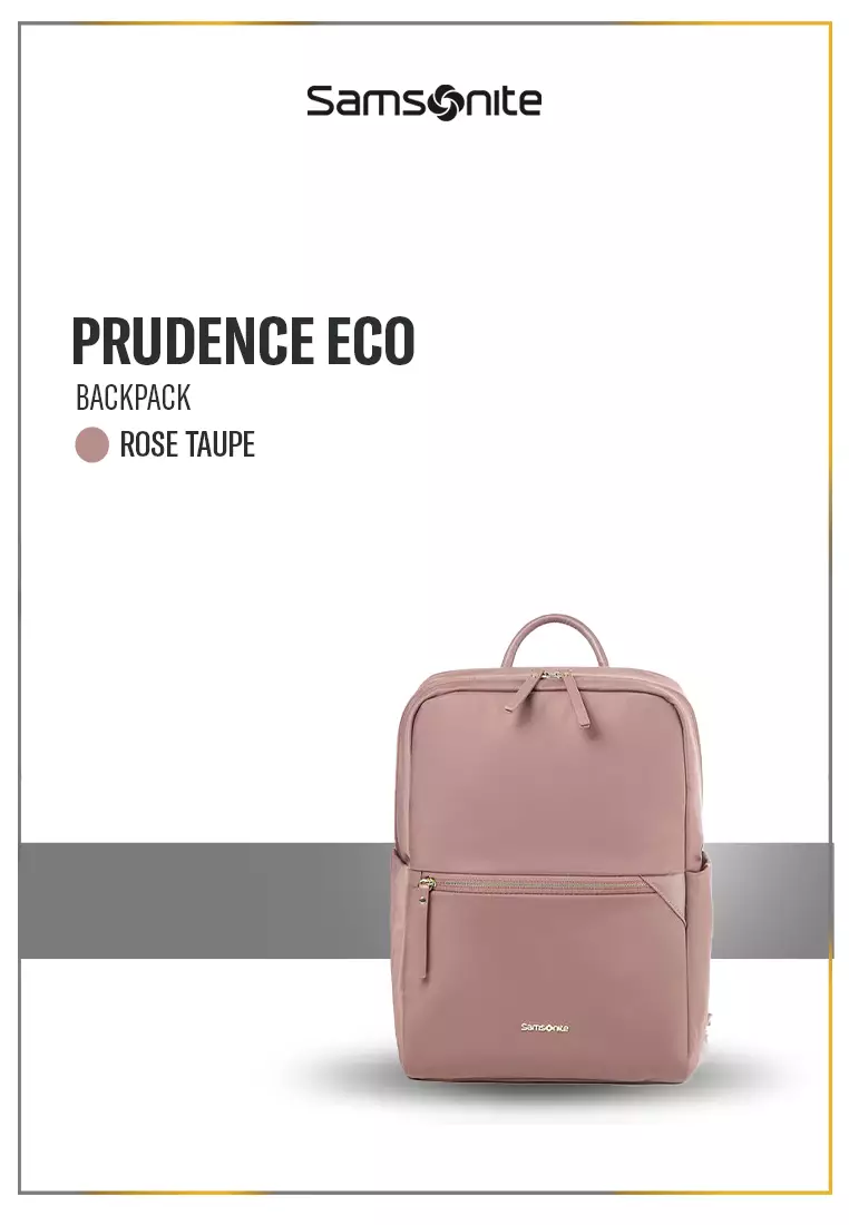 Samsonite Prudence Eco Backpack 14.1 inch Strap AM - Rose Taupe