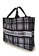EGLANTINE black and grey EGLANTINE® X 2D4O® - "Staycation Bag" Wrinkle Free Canvas Tote Bag 574B0AC4E31484GS_4