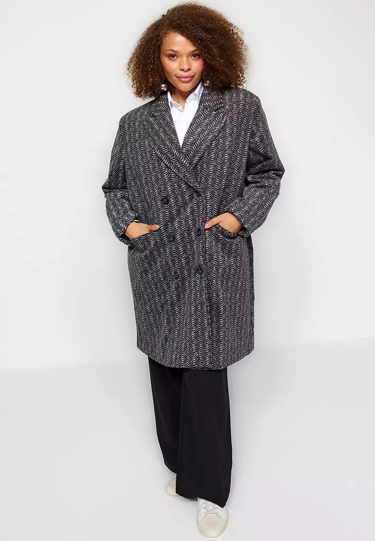 Plus size oversized outlet coat