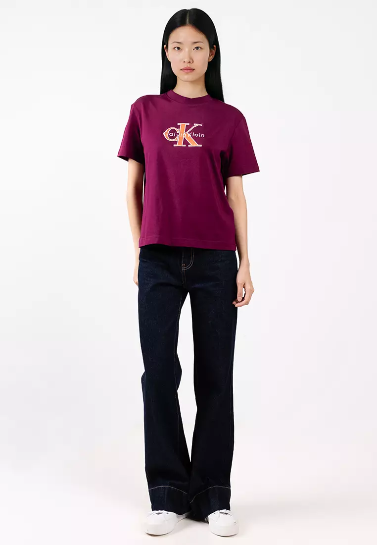 Shine Monologo Graphic Classic T-Shirt - Calvin Klein Jeans