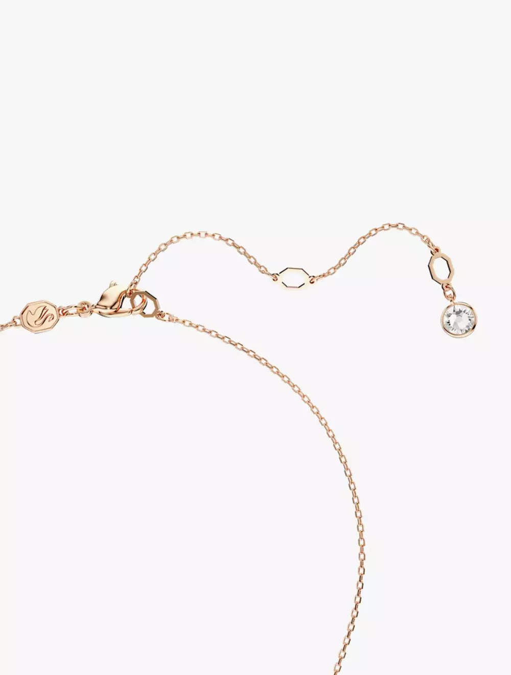 Meteora Pendant, White, Rose Gold-Tone Plated - White