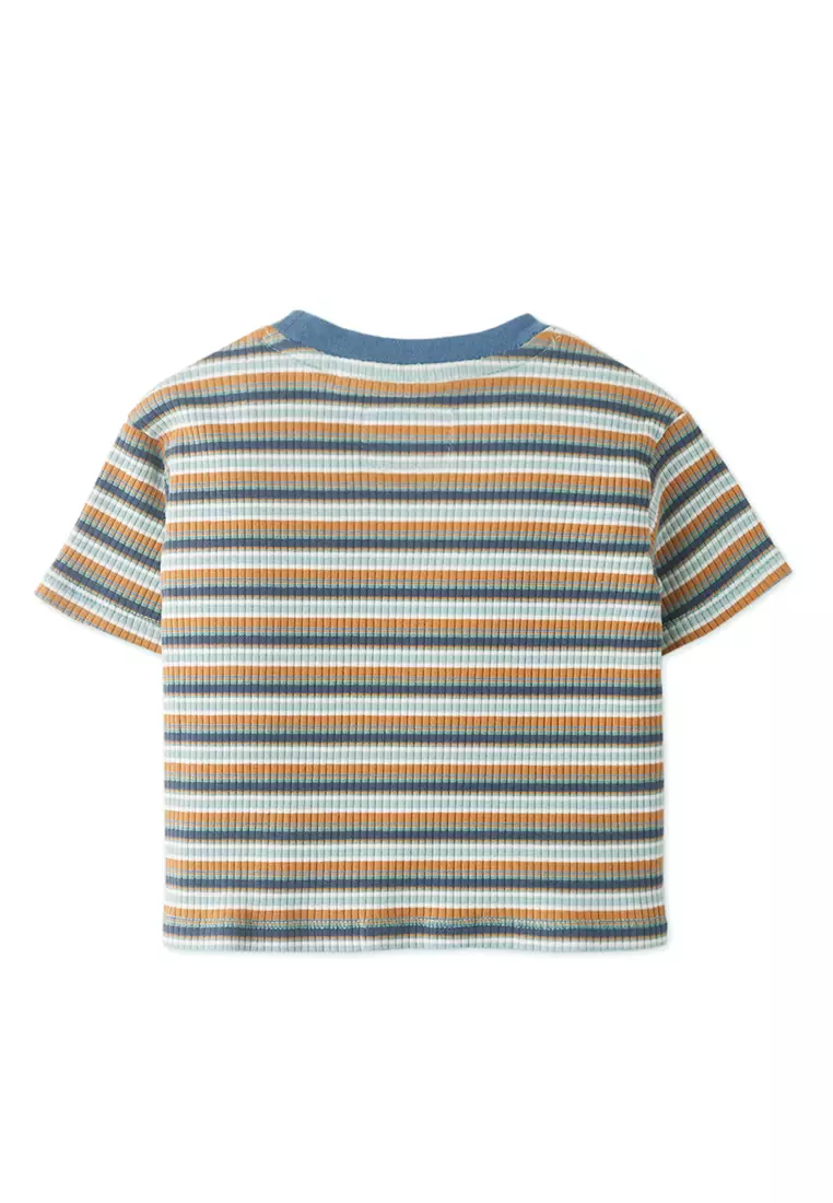 Buy Gingersnaps Baby Boys Stripe Rib Jersey Tee 2024 Online | ZALORA ...