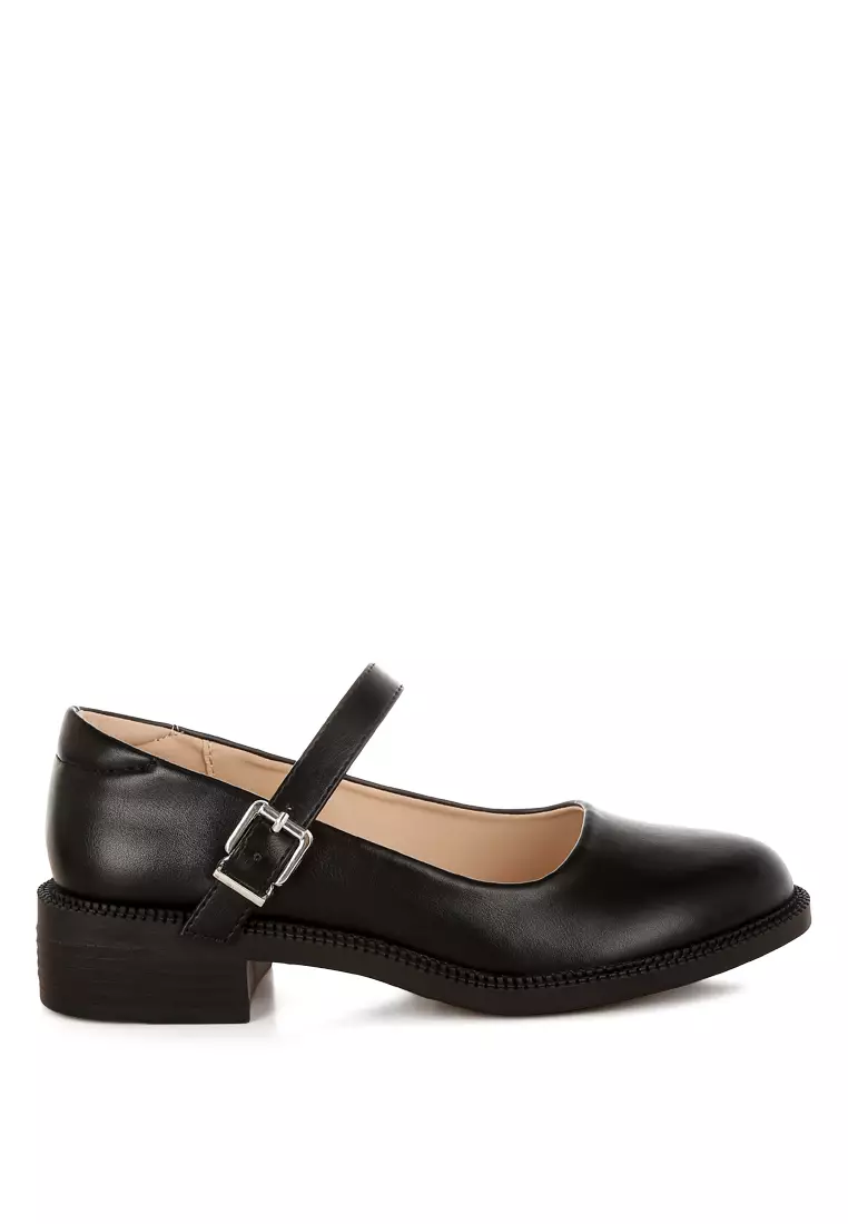Discount on London Rag  shoes - SKU: Faux Leather Mary Jane Shoes in Black