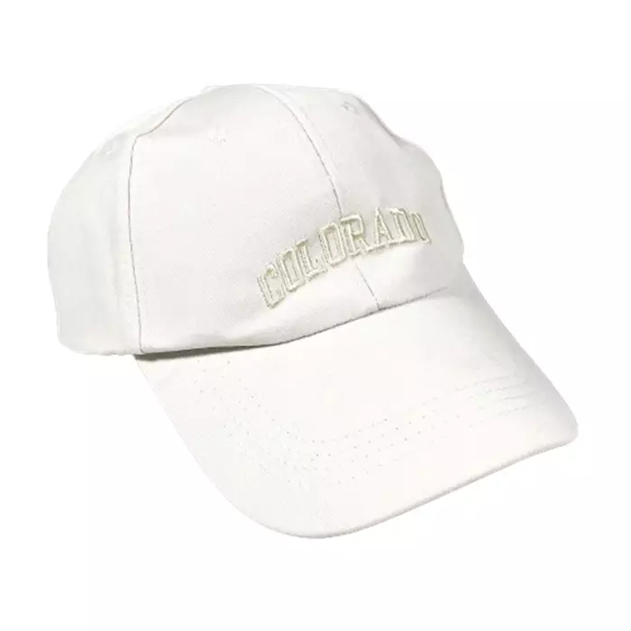 Topi Baseball Cap Bordir 3D Casual Style Colorado ORIGINAL - White