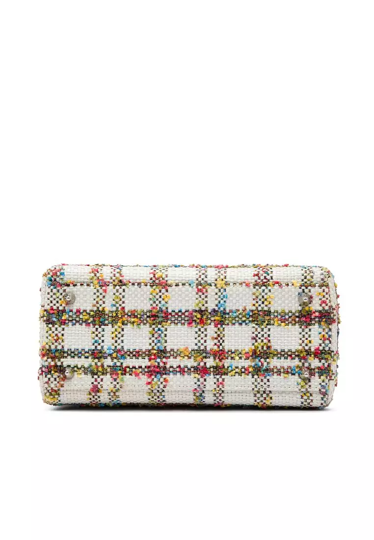 Pre-Loved Dior Medium Tweed Lady Dior