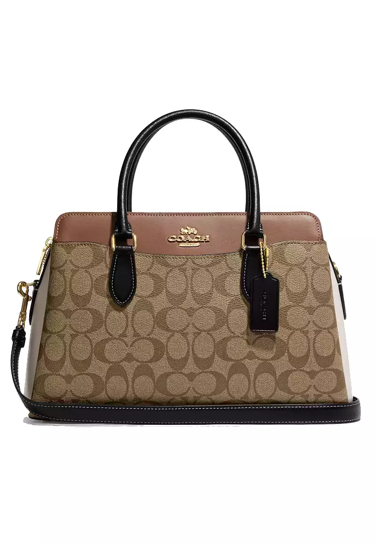 Coach bond leather hotsell satchel