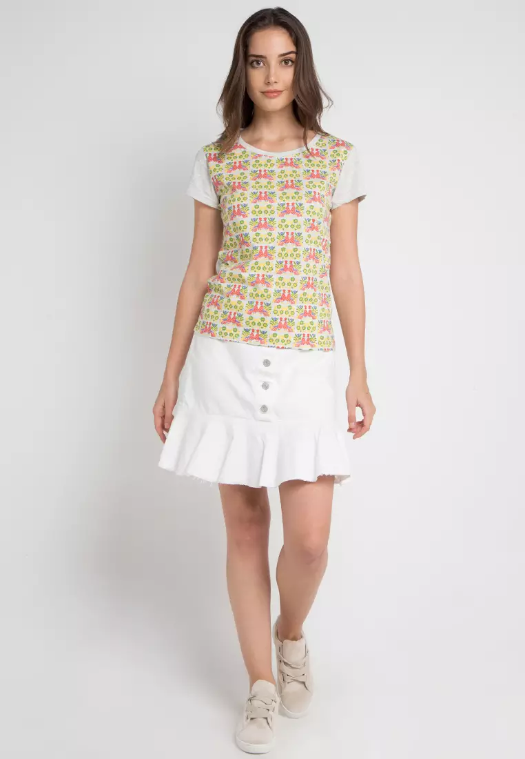 Floral Print short sleeve Tshirt