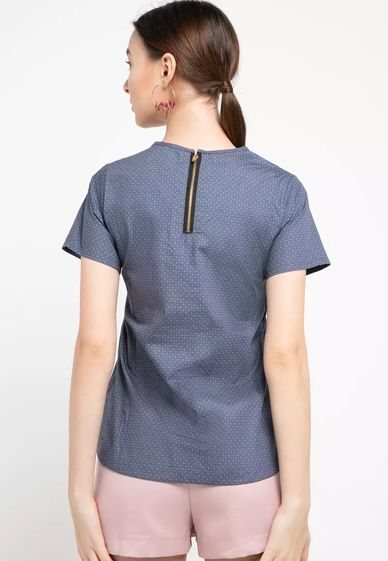 Sophistix Paskal Blouse in Dark Grey