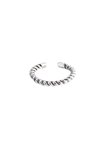 OrBeing white Premium S925 Sliver Twine Ring D90FFACB4CE6CCGS_1