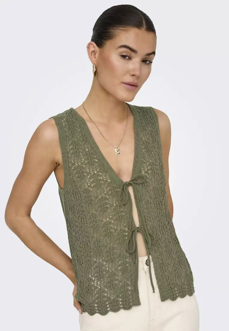 Kofi Bayo V-Neck Tie Vest