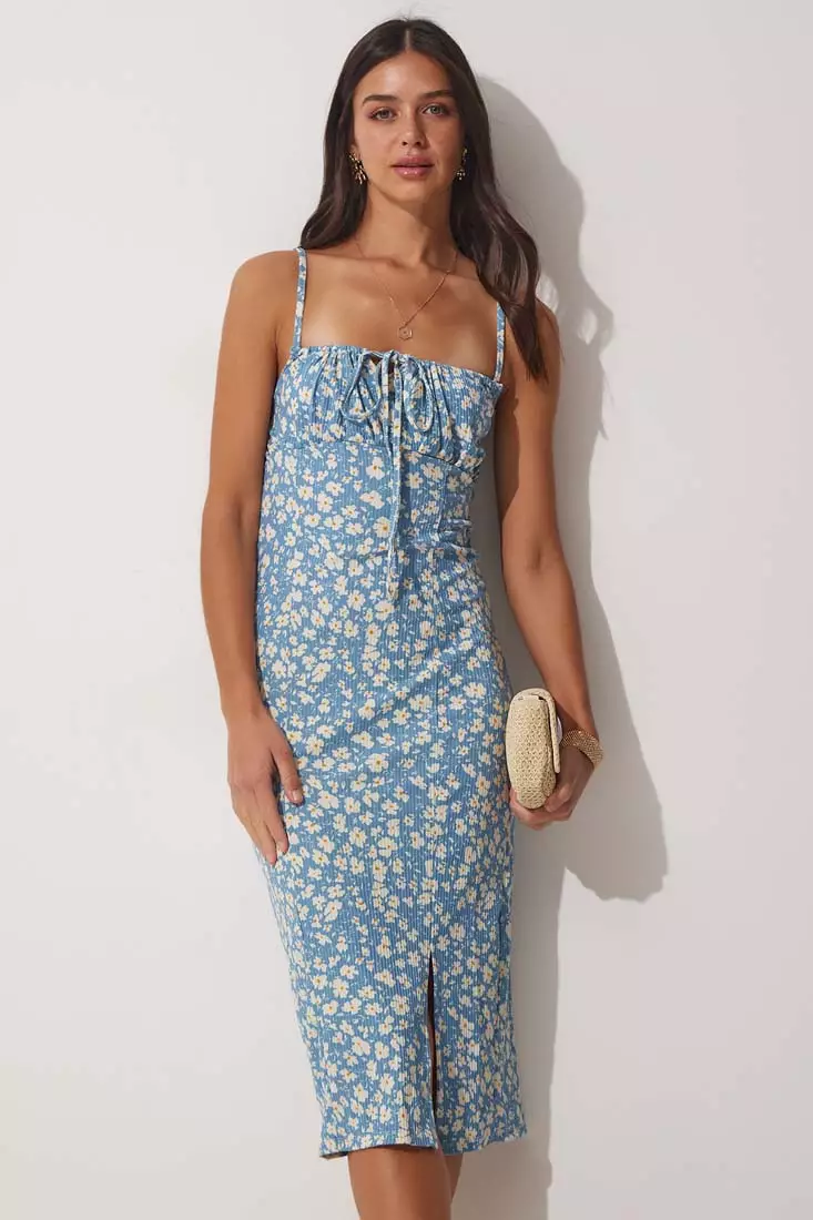 Floral Slit Summer Dress