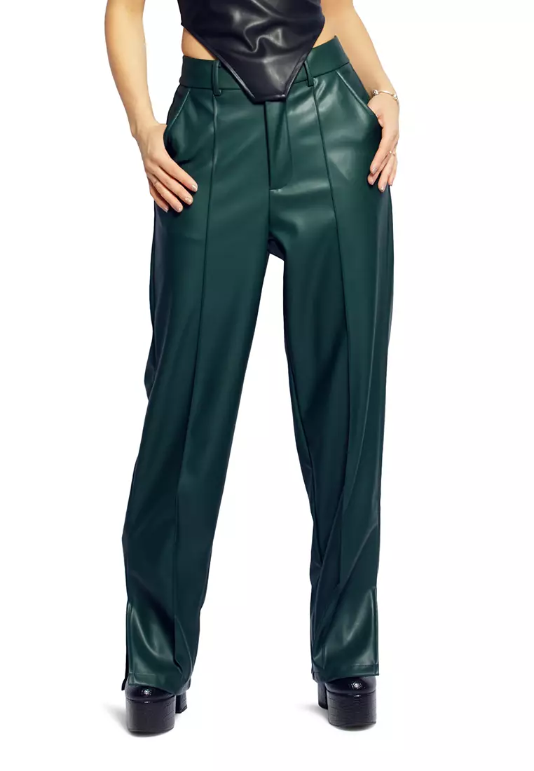 Bottle green hotsell ladies trousers