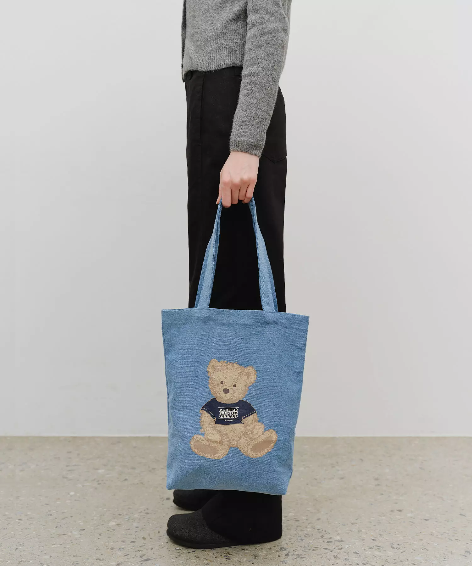 DOODLE BEAR ECO BAG blue