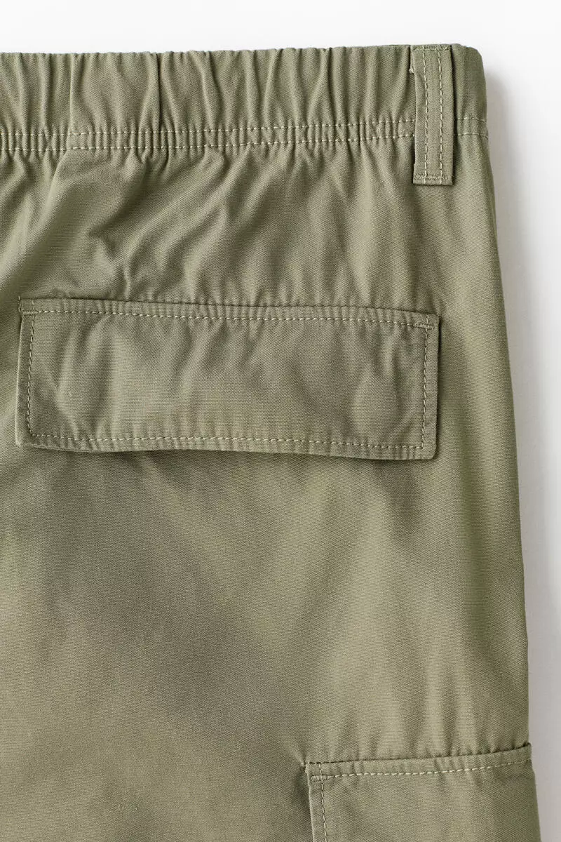 Relaxed Fit Cotton cargo trousers