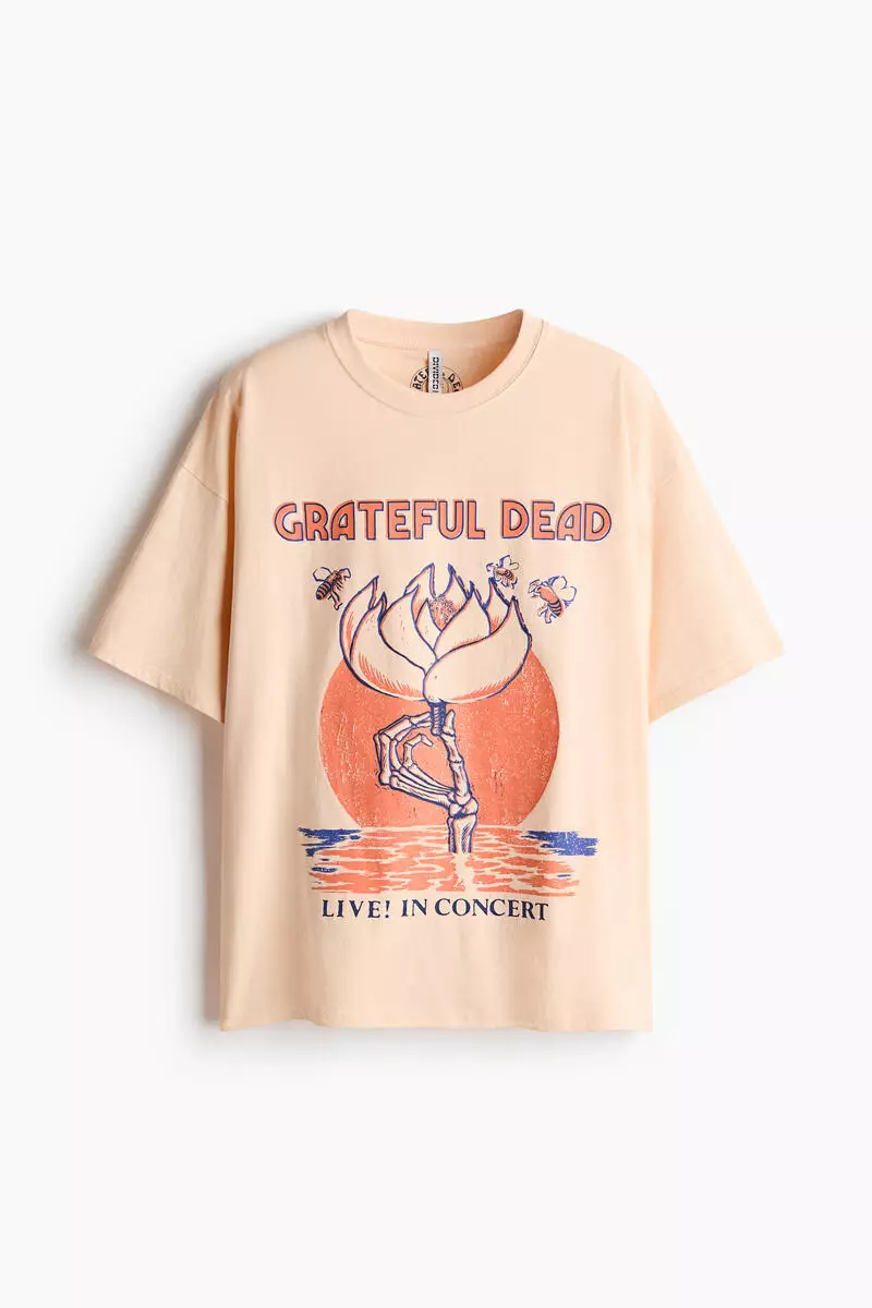 Oversized print-motif T-shirt