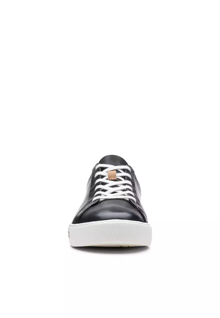 Un Maui Lace Black Leather Womens Sport Shoes