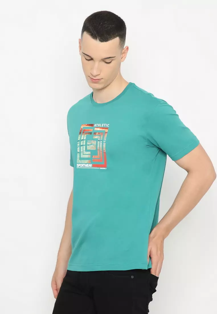 POLICE T-Shirt Cotton Combed Sablon Discharge Pria 2073180171