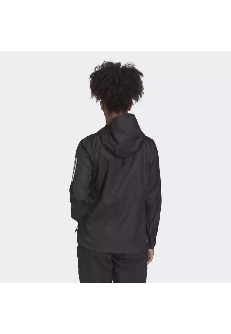 Own the run discount hooded wind jacket