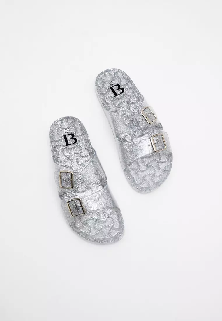 Sofia Melda Jelly Sandal Silver