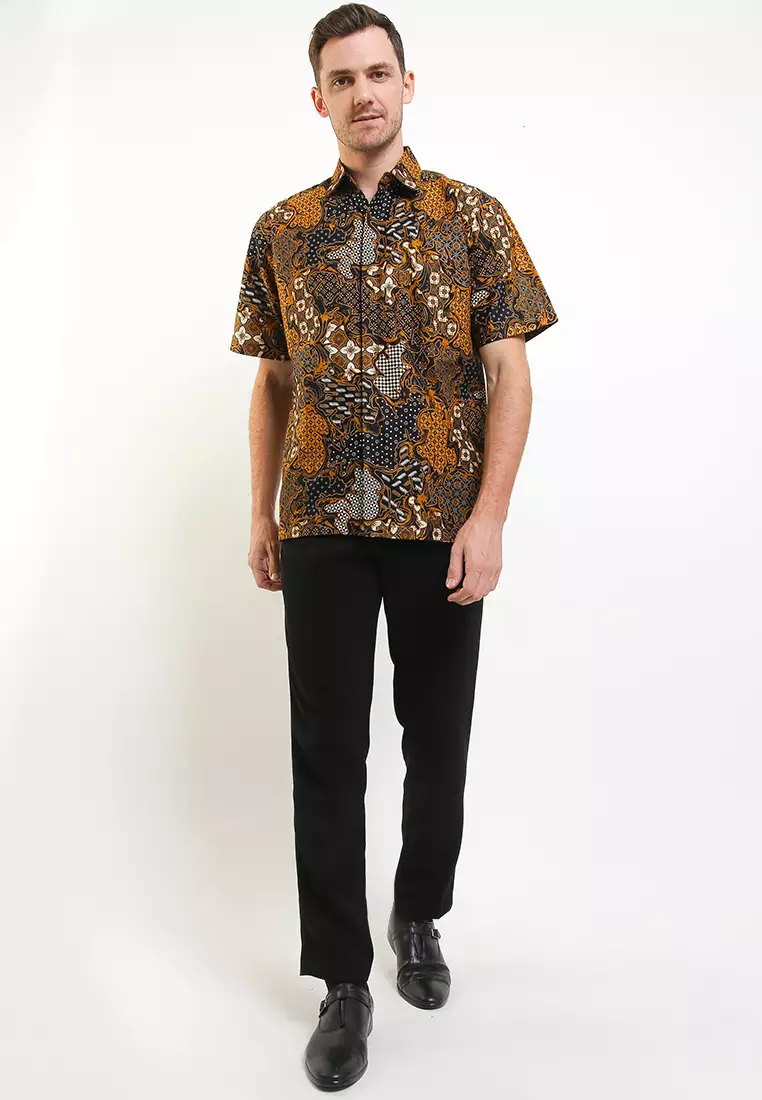 Adriel Shirt Kemeja Batik Katun Lengan Pendek