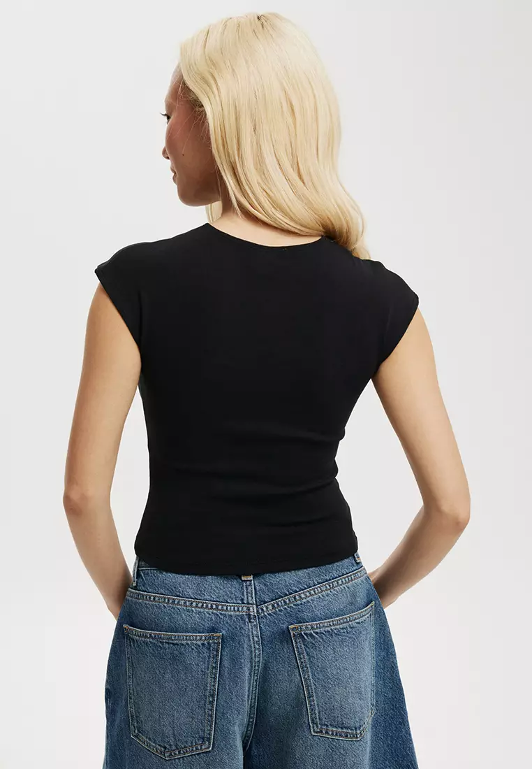 Jolie Cap Sleeves Top