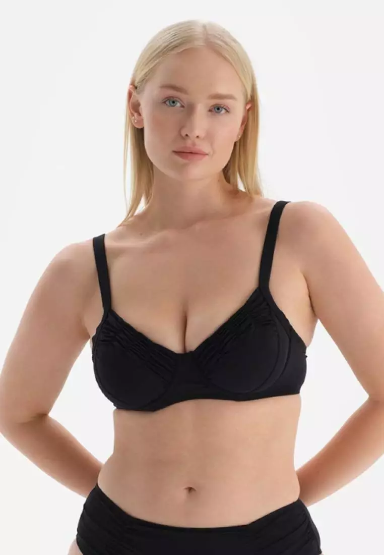 DAGİ Black Minimizer Bikini Top, Cupless, Underwire, Swimwear for Women  2024, Buy DAGİ Online