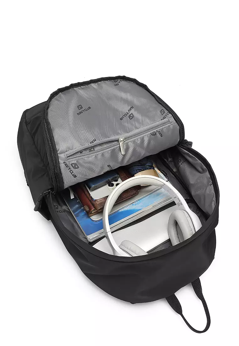 Navy Club Tas Ransel Kasual EBJ - Tas Ransel Pria Wanita Tas Ransel Unisex - Backpack Daypack 14inch