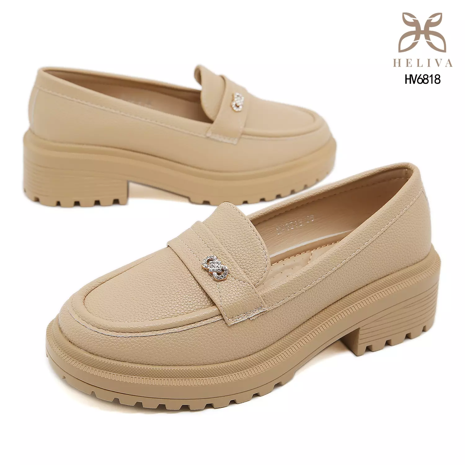Heliva Zareen – Casual Luxe Loafers with Bold Platform HV6818
