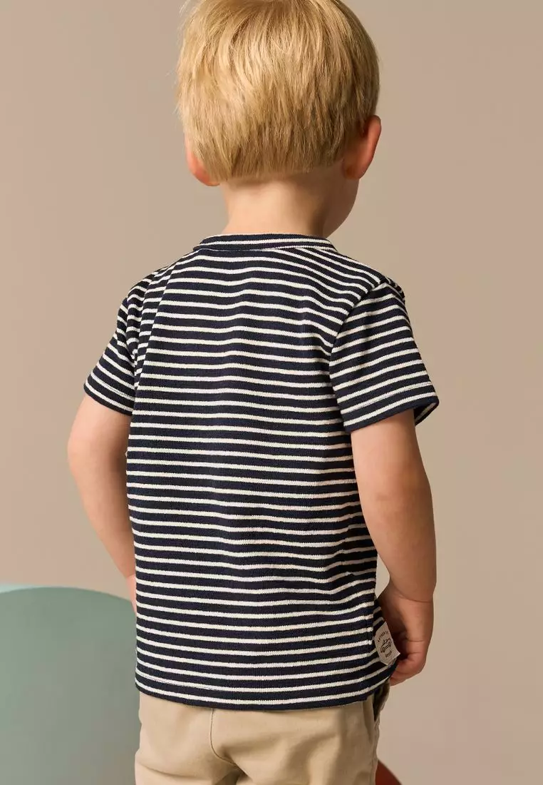 Short Sleeve Henley Neck T-Shirt