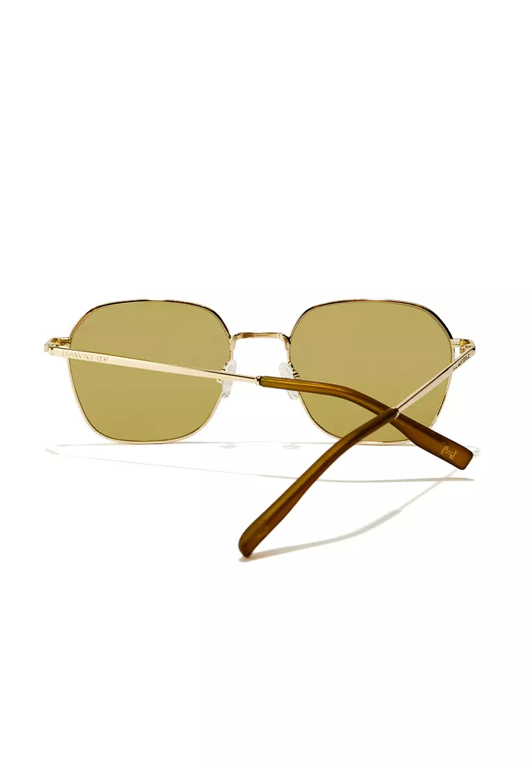 HAWKERS Gold Matcha RISE Sunglasses for Men and Women, Unisex. Official Product designed in Spain