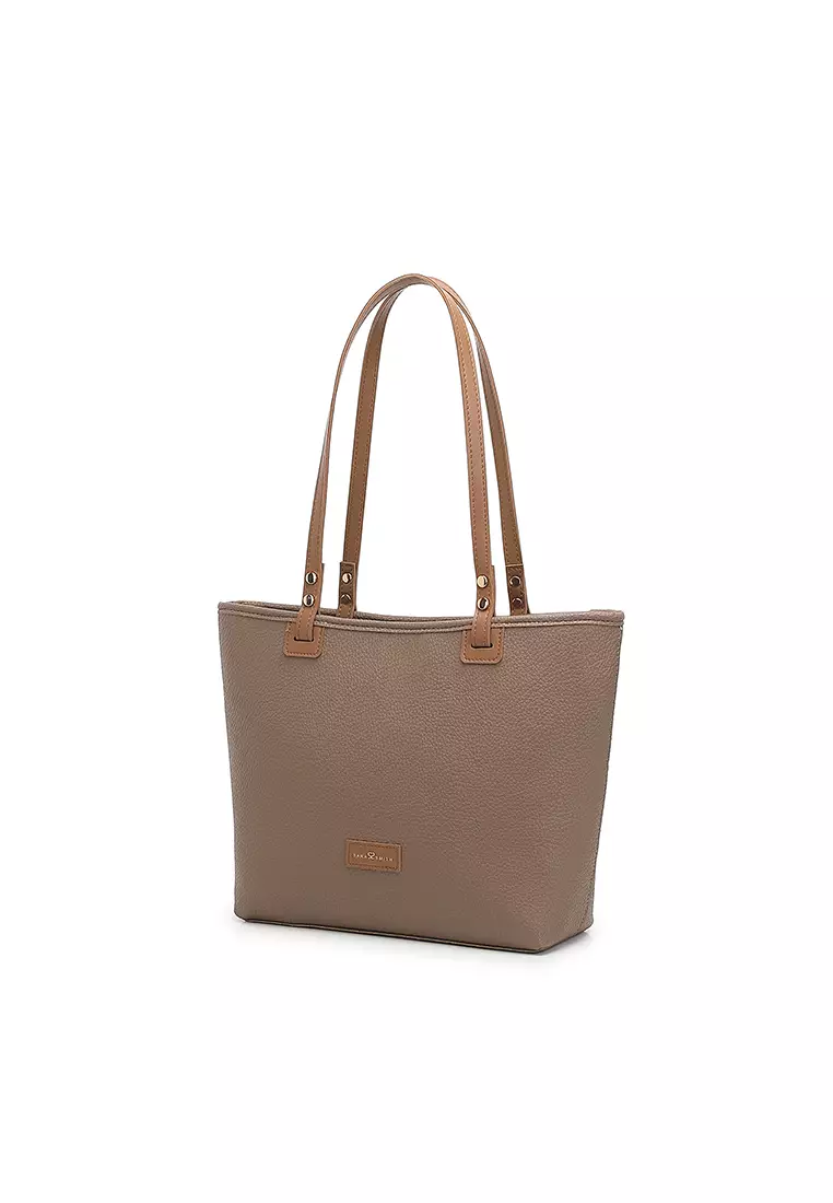 Women's Tote Bag / Shoulder Bag / Top Handle Bag - Khaki