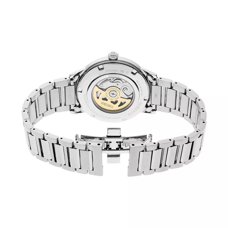 Jam Tangan Pria Seiko Presage SRPJ13J1 Cocktail Time Aviation Automatic Blue Dial Stainless Steel Strap