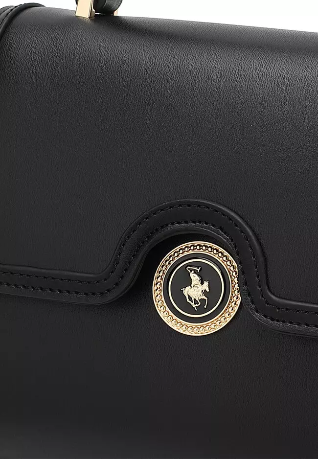 Top Handle Bag / Sling Bag / Crossbody Bag - Black