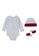 Jordan white Jordan Unisex Newborn's Jumpman Long Sleeves Bodysuit, Hat & Bootie Set (0 - 6 Months) - White 76355KA3213A10GS_2