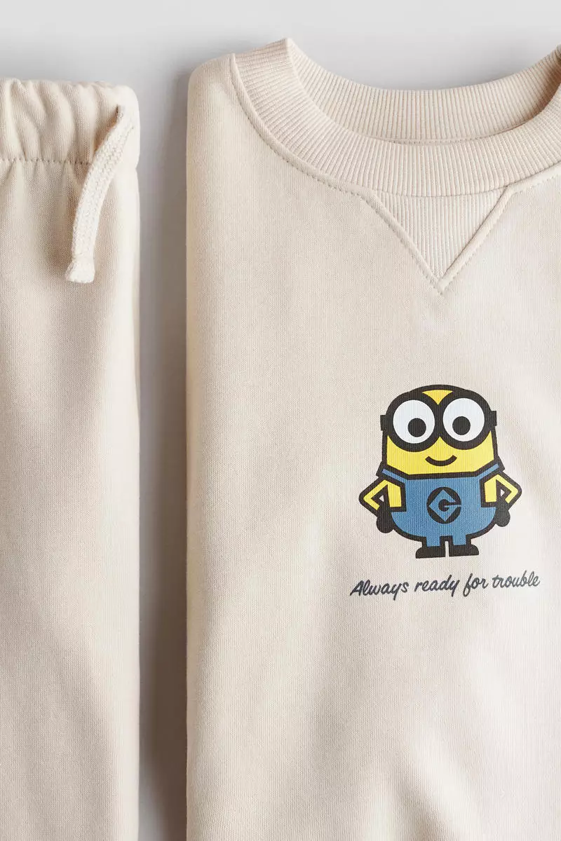 2-piece printed sweatshirt set