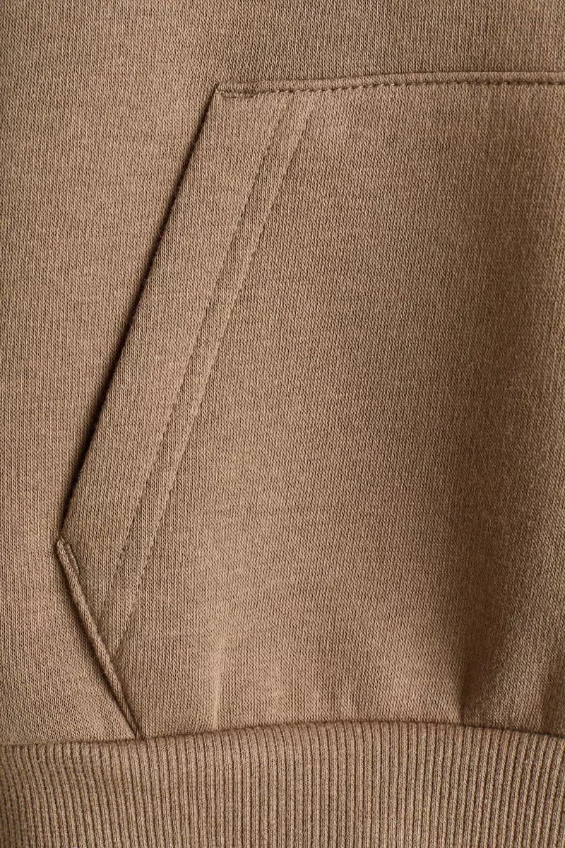 Brushed-inside hoodie