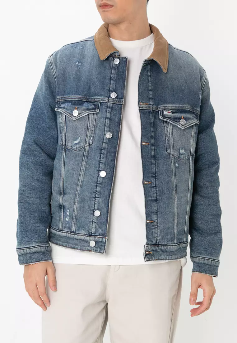 Buy Tommy Hilfiger Ryan Distressed Denim Trucker Jacket 2025