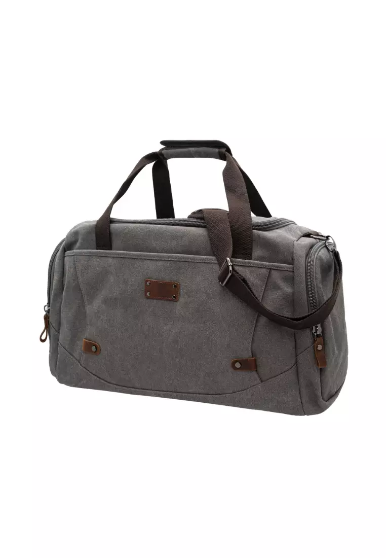 Buy Jack Studio Jack Studio Canvas Leather Business Travel Duffel Bag ...