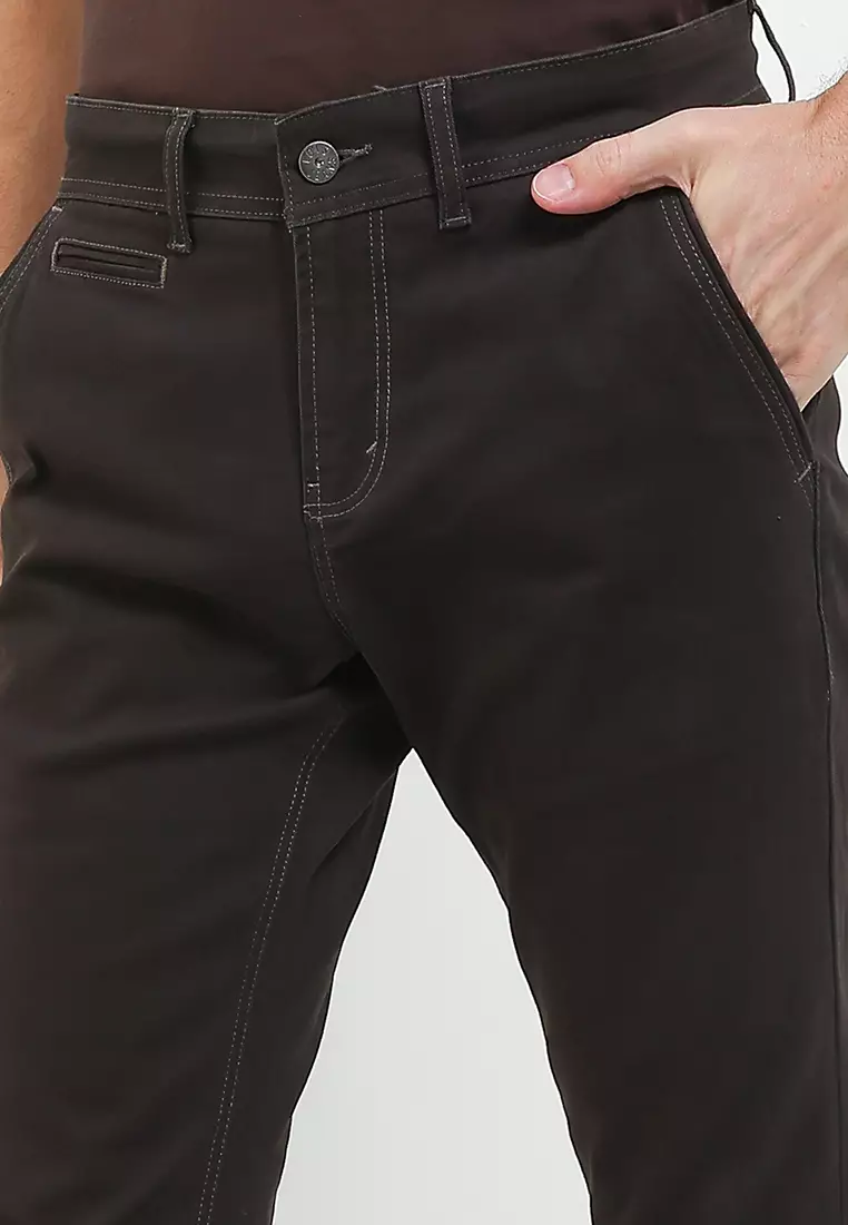 Slim Stretch Fit Chino Pants HSS014DG