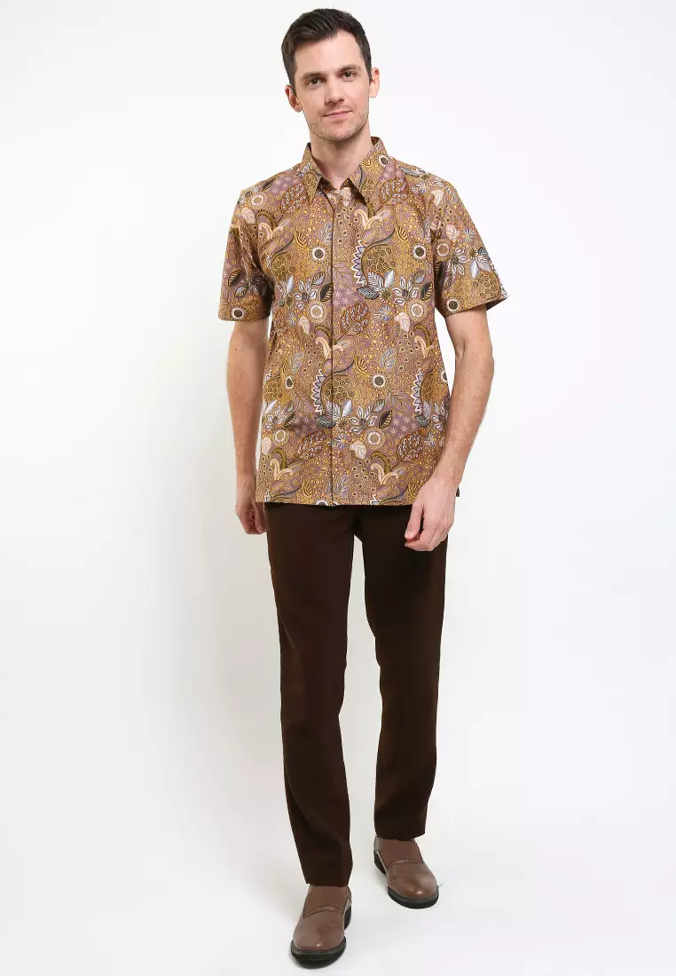 Naufal Shirt Kemeja Batik Katun Lengan Pendek