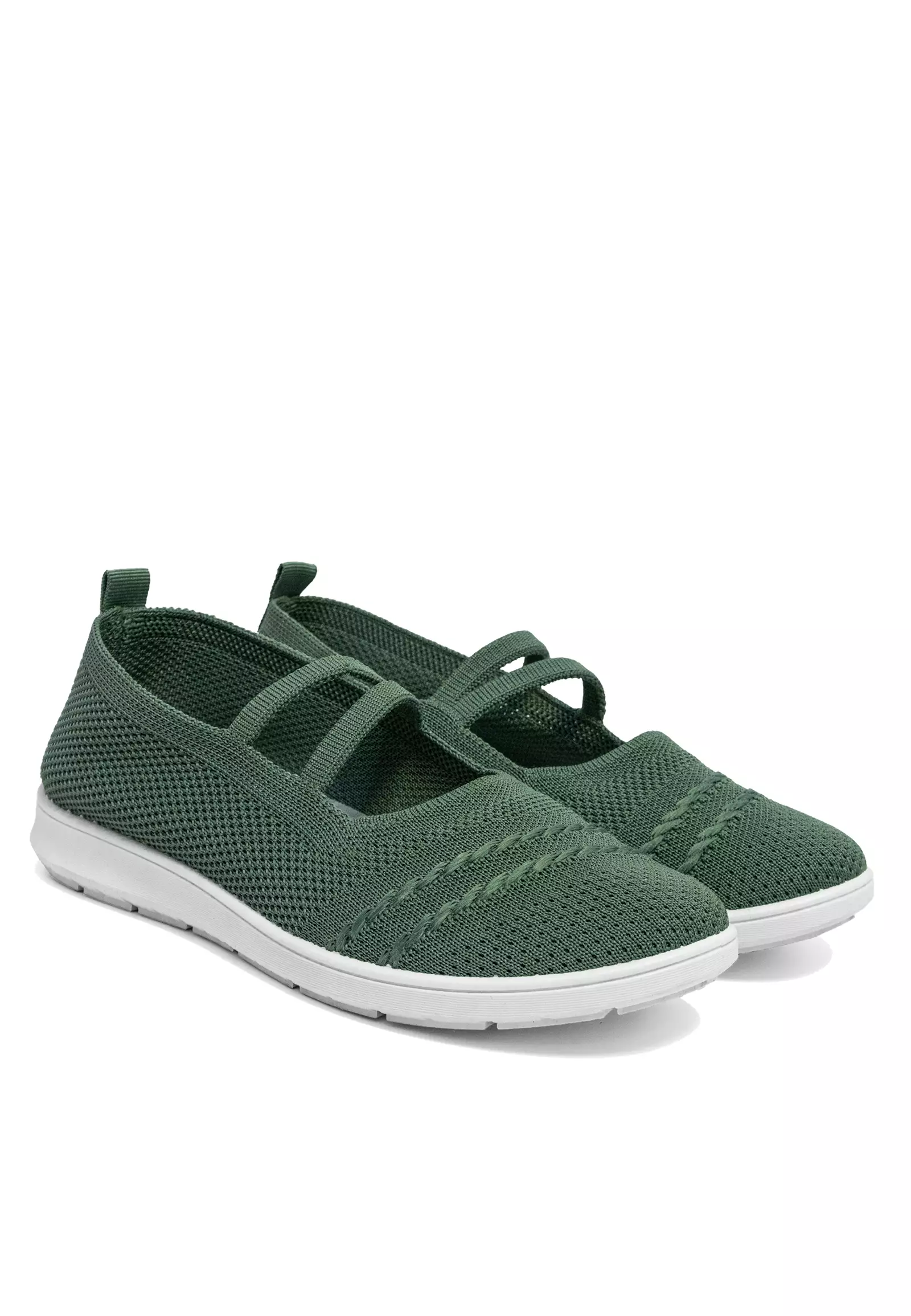 Dr. Kevin Sepatu Olahraga Sport Wanita Sneakers Rajut Slip On Marry Jane 559-009