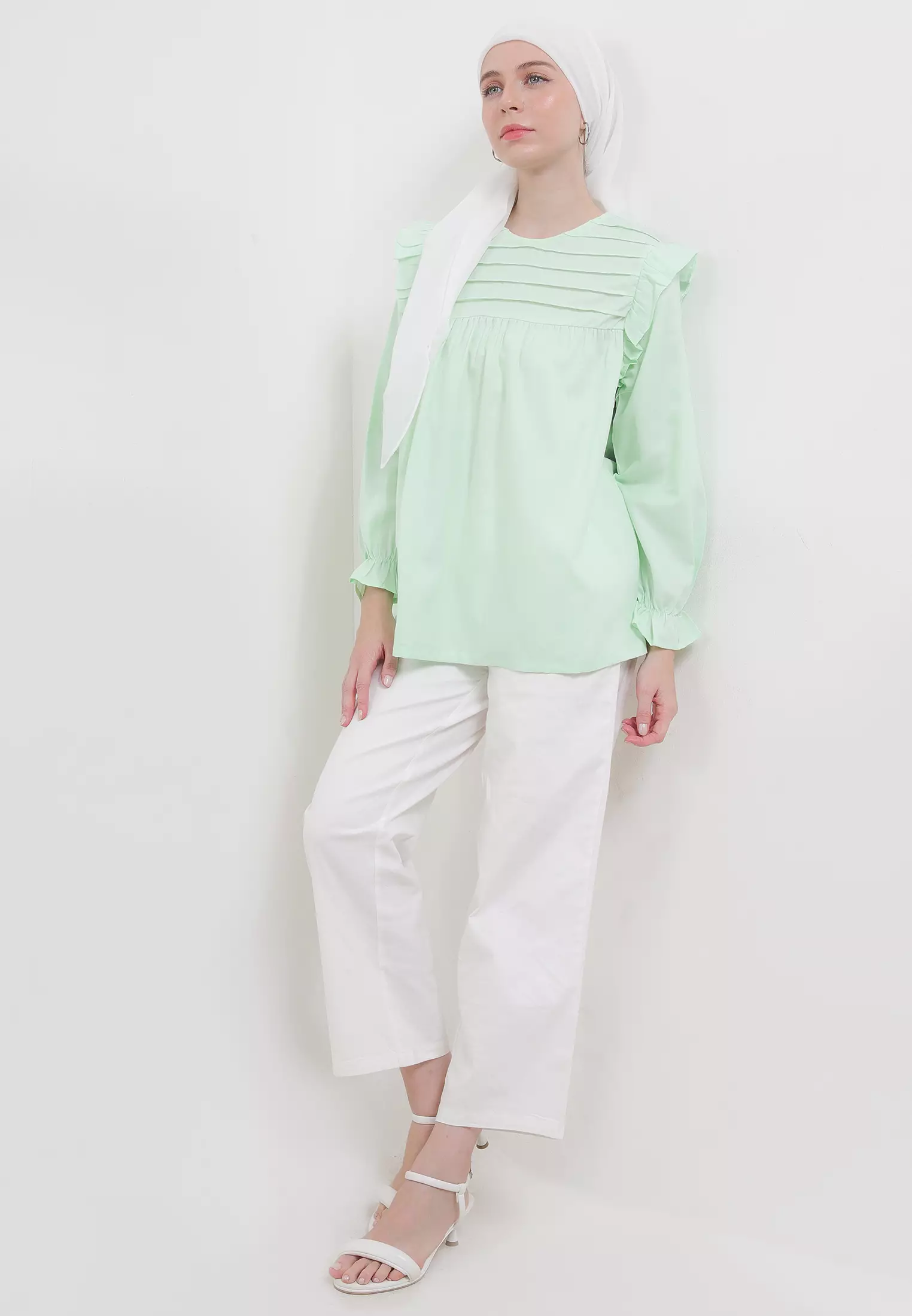 MFMW Lushima Atasan Blouse Hijau