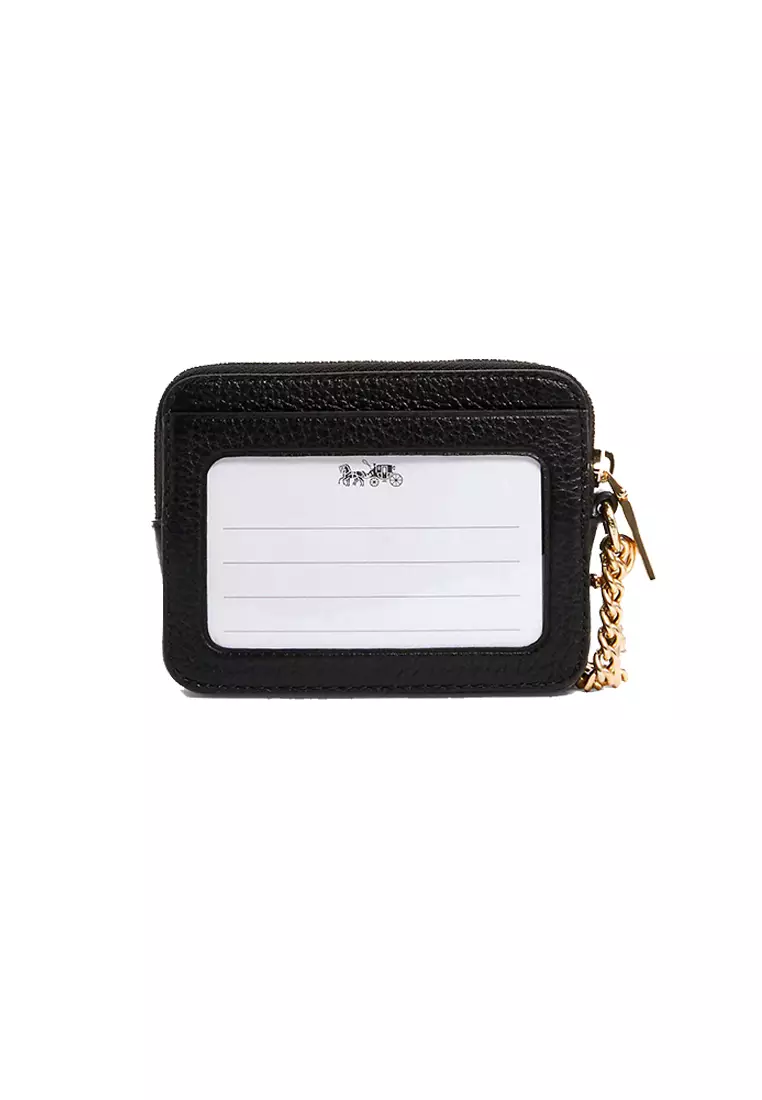 Buy Coach Coach Zip Card Case Black 6303 2024 Online ZALORA Philippines
