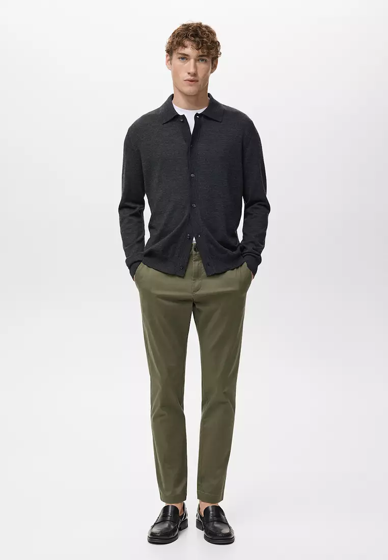 Pantalon Cropped Tapered Chino Pants