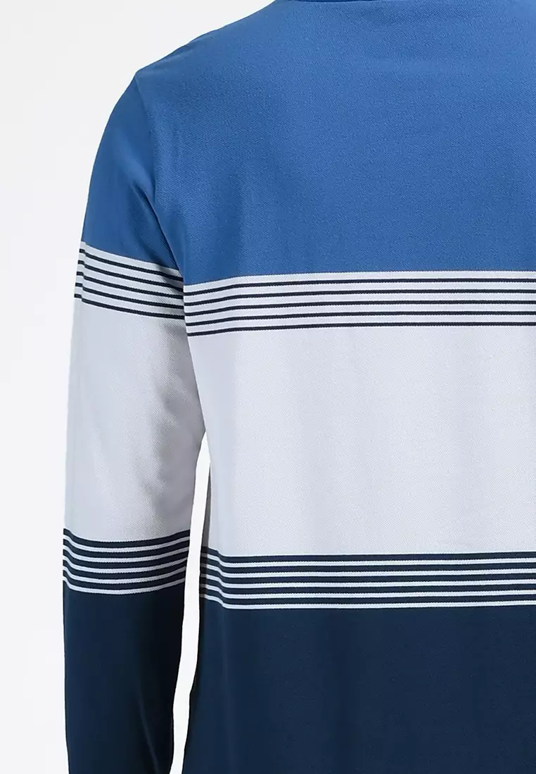 MOC Sweatshirt Lengan Panjang Pria HOLLIS-BLUE