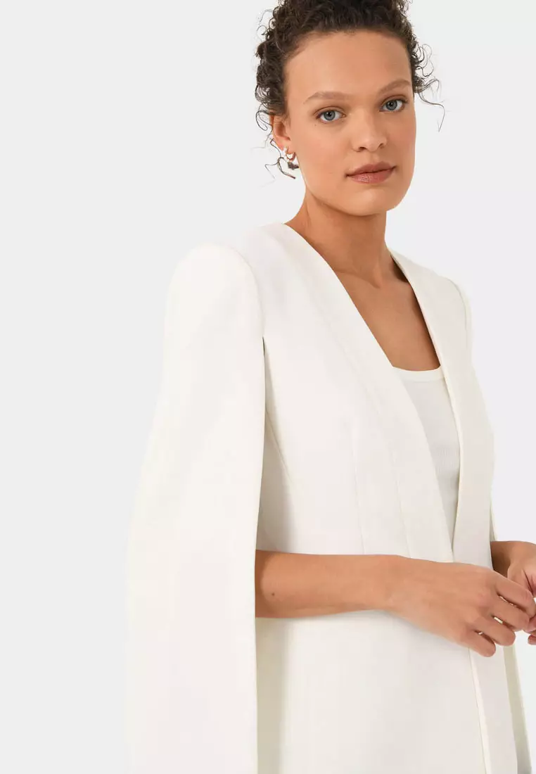 Cape top jacket dress