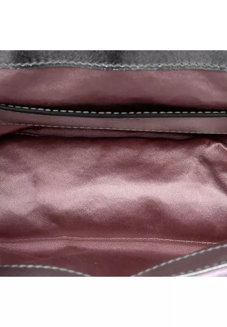 Pre-Loved Gucci Mini Gg Marmont Matelasse Iridescent Calfskin Flap Crossbody