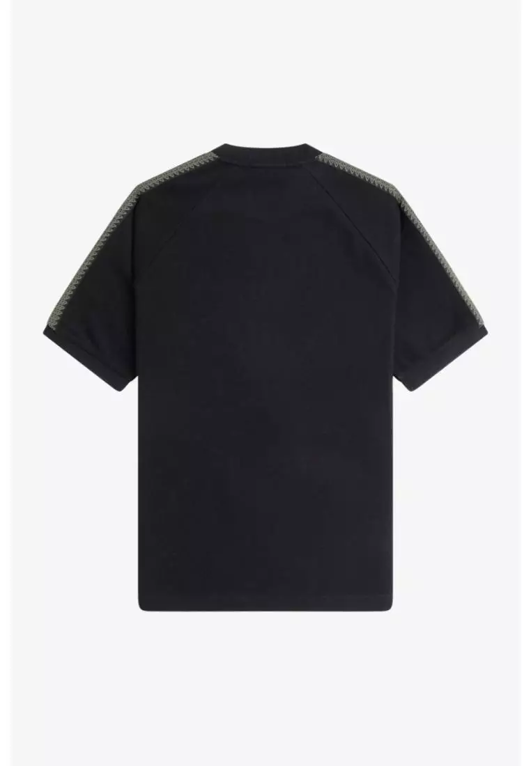 Fred Perry M1697 Tennis Grip Taped T-Shirt (Black)